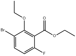 Ethyl 3-bromo-2-ethoxy-6-fluorobenzoate Structure