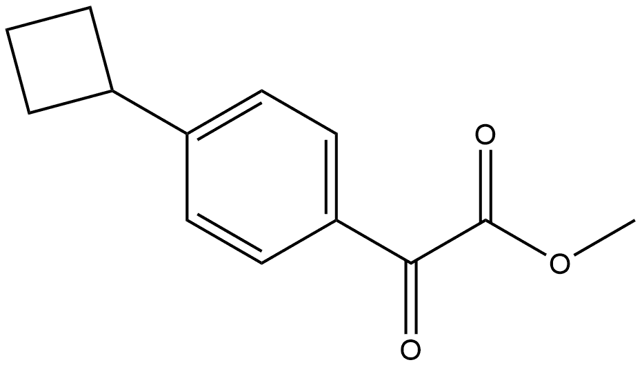 Methyl 4-cyclobutyl-α-oxobenzeneacetate Structure