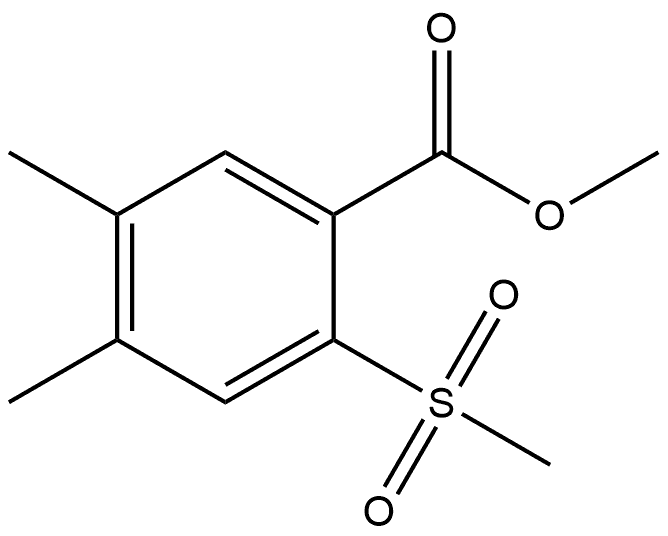 Methyl 4,5-dimethyl-2-(methylsulfonyl)benzoate Structure