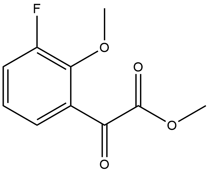 Methyl 3-fluoro-2-methoxy-α-oxobenzeneacetate Structure