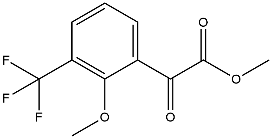 Methyl 2-methoxy-α-oxo-3-(trifluoromethyl)benzeneacetate Structure