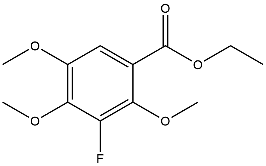 Ethyl 3-fluoro-2,4,5-trimethoxybenzoate Structure