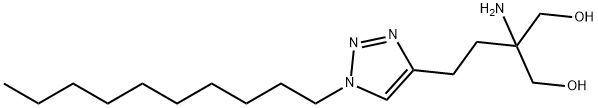 1,3-Propanediol, 2-amino-2-[2-(1-decyl-1H-1,2,3-triazol-4-yl)ethyl]- Structure