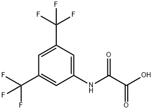 Acetic acid, 2-[[3,5-bis(trifluoromethyl)phenyl]amino]-2-oxo- Structure