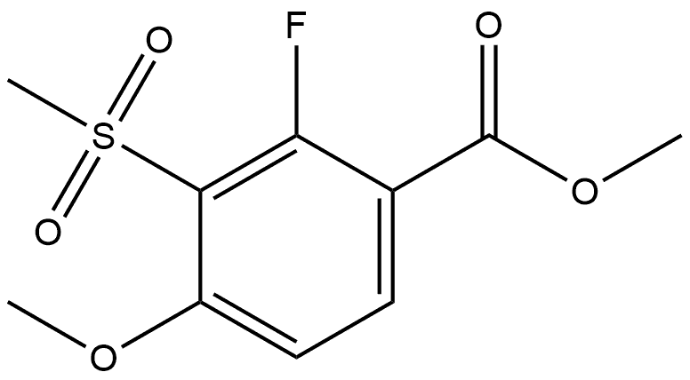 Methyl 2-fluoro-4-methoxy-3-(methylsulfonyl)benzoate Structure