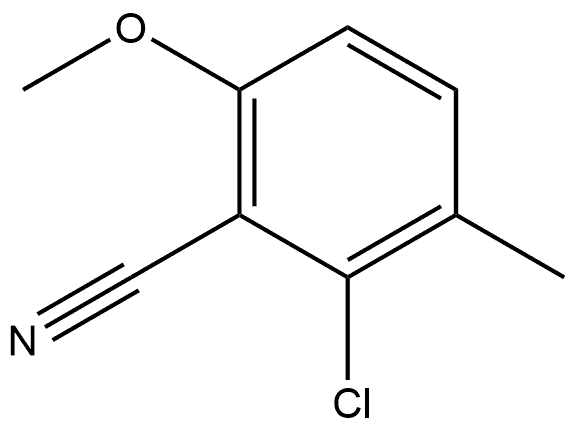 2-Chloro-6-methoxy-3-methylbenzonitrile Structure