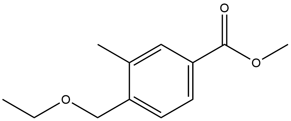 Methyl 4-(ethoxymethyl)-3-methylbenzoate Structure