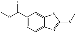 6-Benzothiazolecarboxylic acid, 2-(methylthio)-, methyl ester Structure