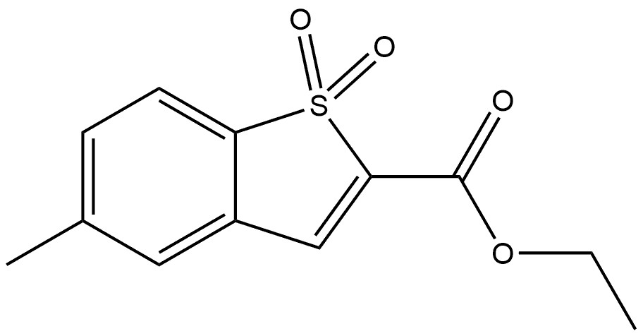 ethyl 5-methylbenzo[b]thiophene-2-carboxylate 1,1-dioxide Structure