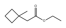 Cyclobutaneacetic acid, 1-methyl-, ethyl ester Structure