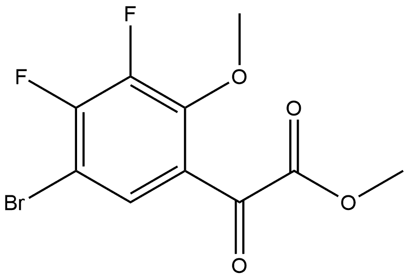 Methyl 5-bromo-3,4-difluoro-2-methoxy-α-oxobenzeneacetate Structure