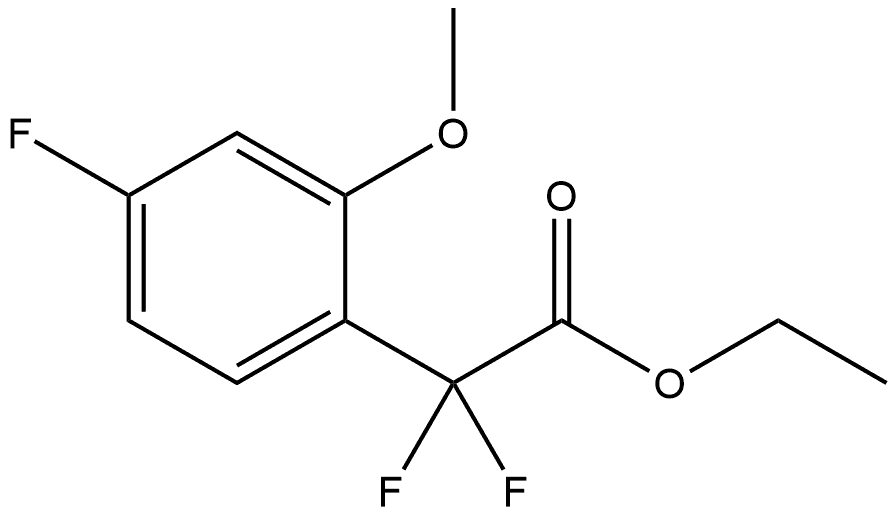 Ethyl α,α,4-trifluoro-2-methoxybenzeneacetate Structure