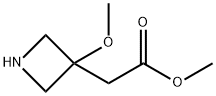 methyl 2-(3-methoxyazetidin-3-yl)acetate hydrochloride Structure