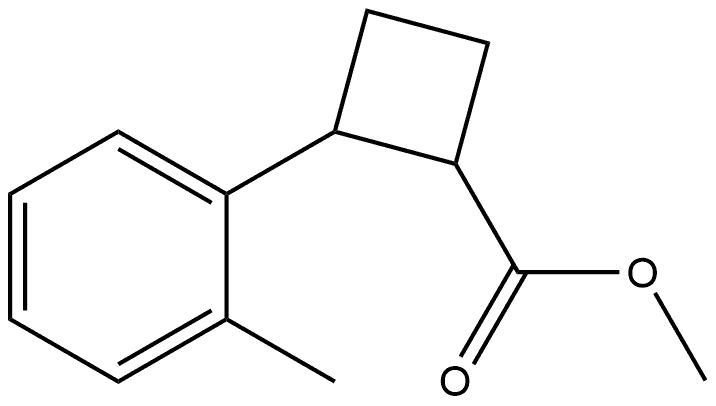 Methyl 2-(2-methylphenyl)cyclobutanecarboxylate Structure