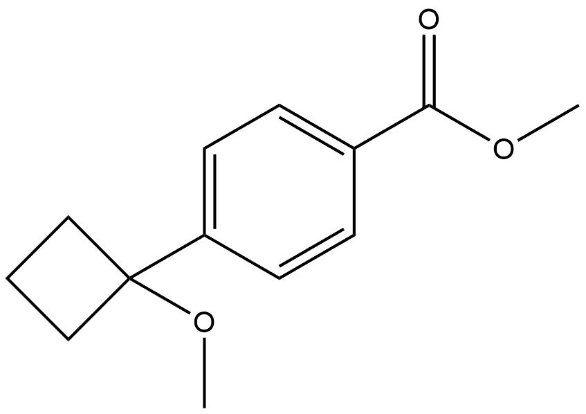 Methyl 4-(1-methoxycyclobutyl)benzoate Structure