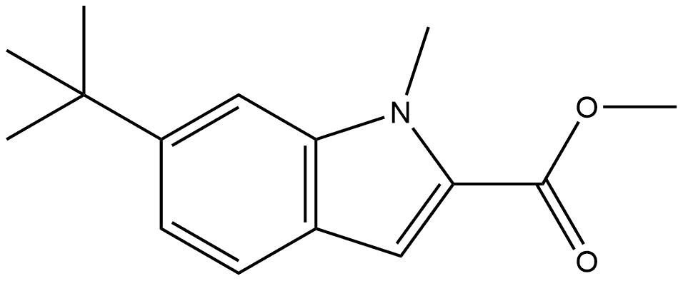 Methyl 6-(tert-Butyl)-1-methylindole-2-carboxylate Structure