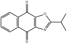 Naphth[2,3-d]oxazole-4,9-dione, 2-(1-methylethyl)- Structure