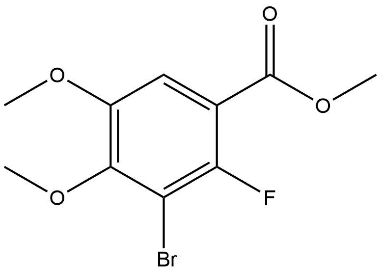 Methyl 3-bromo-2-fluoro-4,5-dimethoxybenzoate Structure