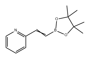 Pyridine, 2-[2-(4,4,5,5-tetramethyl-1,3,2-dioxaborolan-2-yl)ethenyl]- 구조식 이미지