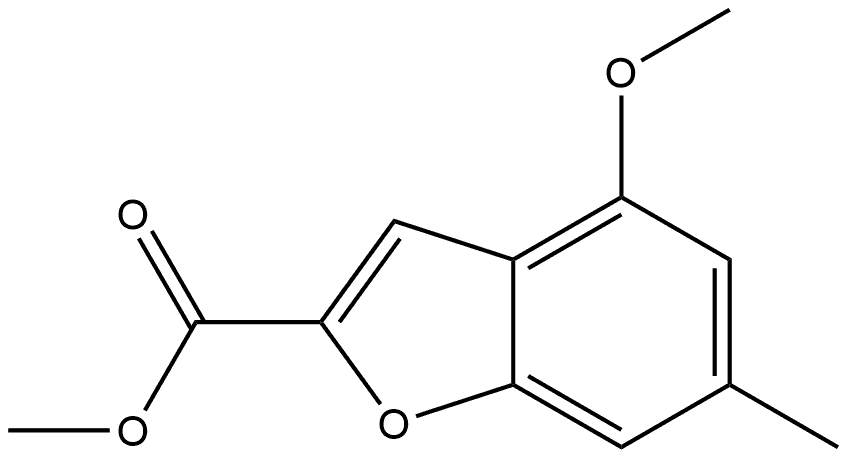 Methyl 4-methoxy-6-methyl-2-benzofurancarboxylate Structure