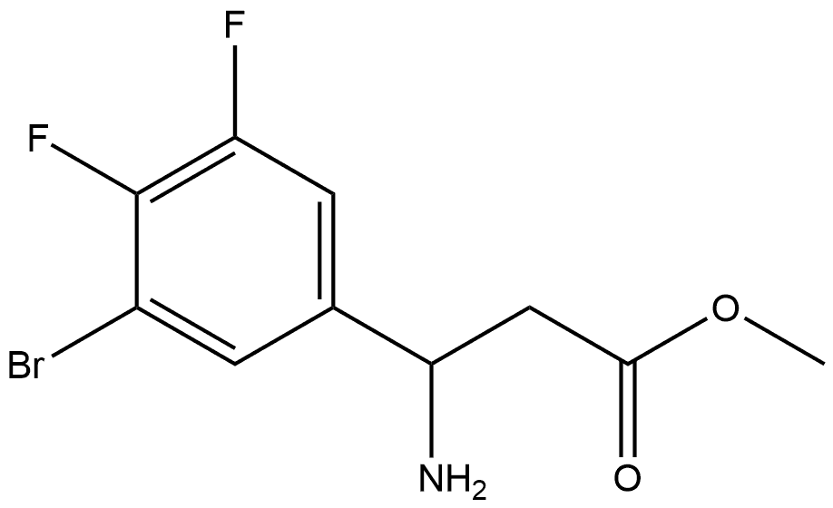 methyl 3-amino-3-(3-bromo-4,5-difluorophenyl)propanoate Structure