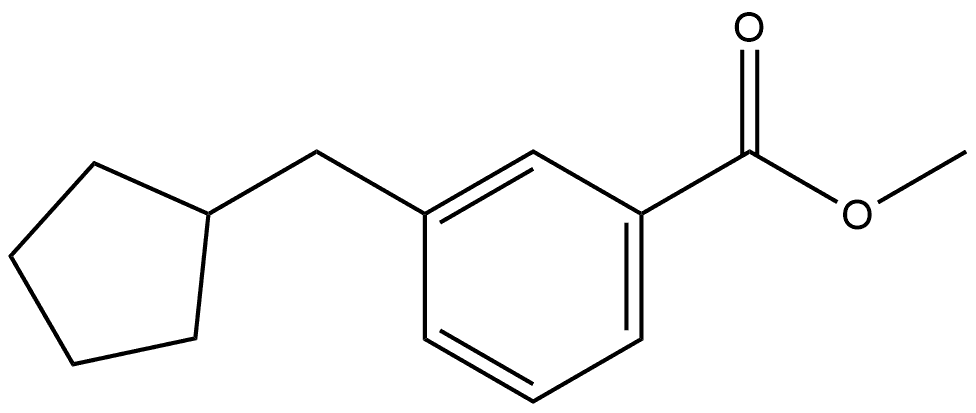 Methyl 3-(cyclopentylmethyl)benzoate Structure