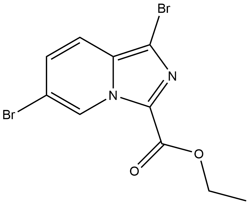 ethyl 1,6-dibromoimidazo[1,5-a]pyridine-3-carboxylate Structure