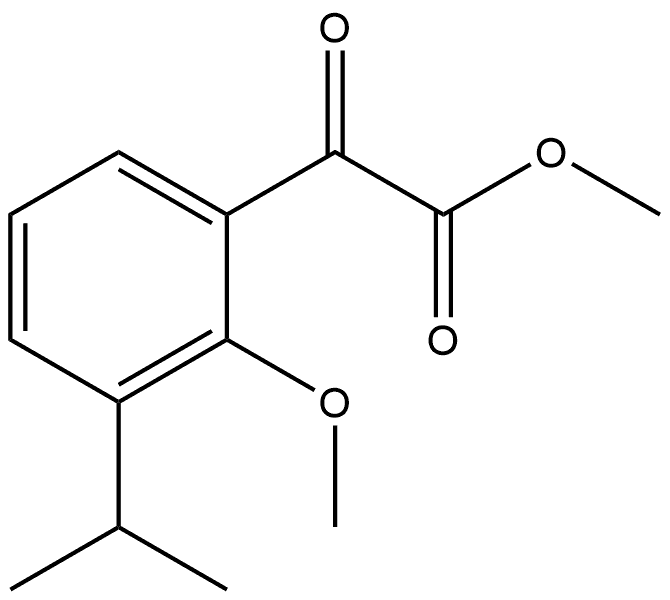 Methyl 2-methoxy-3-(1-methylethyl)-α-oxobenzeneacetate Structure