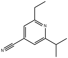 4-Pyridinecarbonitrile, 2-ethyl-6-(1-methylethyl)- Structure