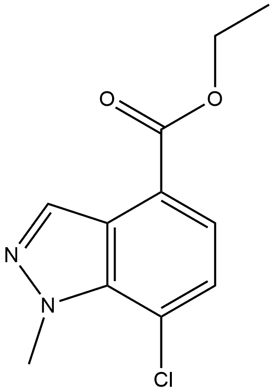 Ethyl 7-chloro-1-methyl-1H-indazole-4-carboxylate Structure