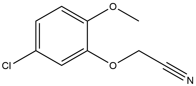 2-(5-Chloro-2-methoxyphenoxy)acetonitrile Structure