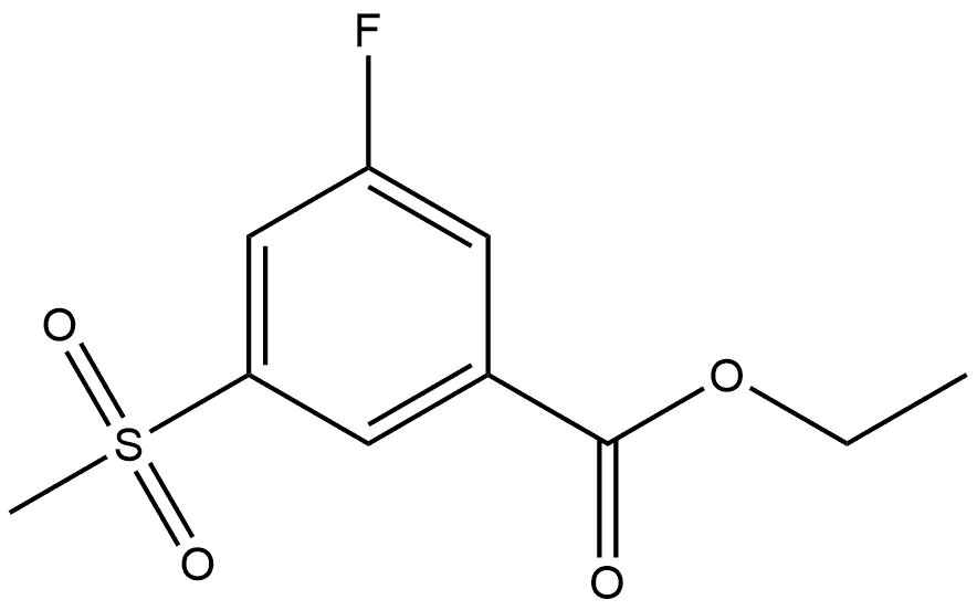 Ethyl 3-fluoro-5-(methylsulfonyl)benzoate Structure