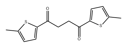 1,4-Butanedione, 1,4-bis(5-methyl-2-thienyl)- Structure