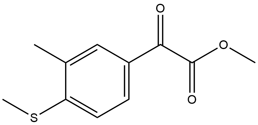 Methyl 3-methyl-4-(methylthio)-α-oxobenzeneacetate Structure