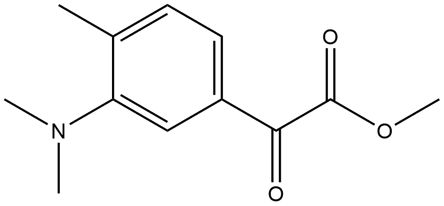 Methyl 3-(dimethylamino)-4-methyl-α-oxobenzeneacetate Structure