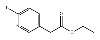 3-Pyridineacetic acid, 6-fluoro-, ethyl ester 구조식 이미지