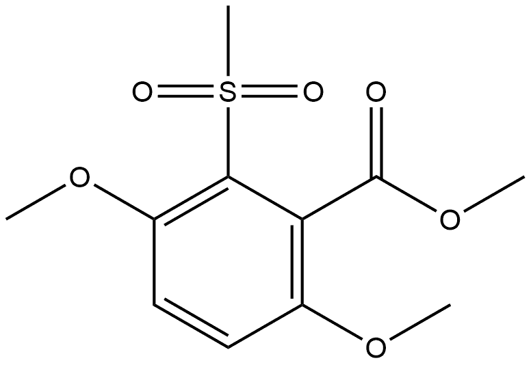 Methyl 3,6-dimethoxy-2-(methylsulfonyl)benzoate Structure