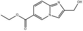 Imidazo[1,2-a]pyridine-6-carboxylic acid, 2-(hydroxymethyl)-, ethyl ester Structure
