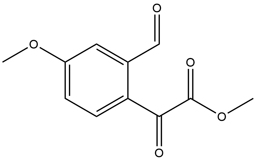 Methyl 2-formyl-4-methoxy-α-oxobenzeneacetate Structure