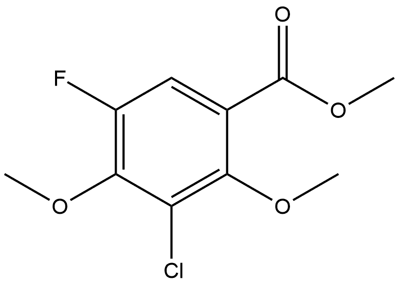 Methyl 3-chloro-5-fluoro-2,4-dimethoxybenzoate Structure