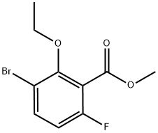 Methyl 3-bromo-2-ethoxy-6-fluorobenzoate Structure