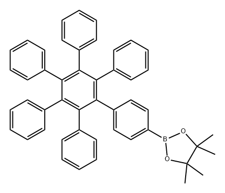 1,3,2-Dioxaborolane, 4,4,5,5-tetramethyl-2-(3',4',5',6'-tetraphenyl[1,1':2',1''-terphenyl]-4-yl)- Structure