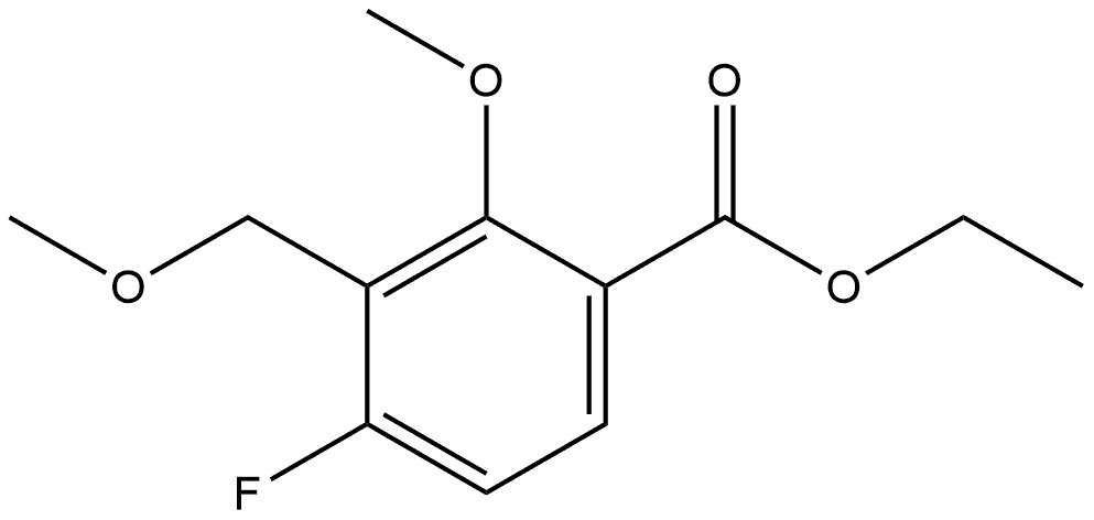 Ethyl 4-fluoro-2-methoxy-3-(methoxymethyl)benzoate 구조식 이미지
