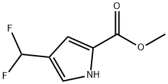 1H-Pyrrole-2-carboxylic acid, 4-(difluoromethyl)-, methyl ester Structure