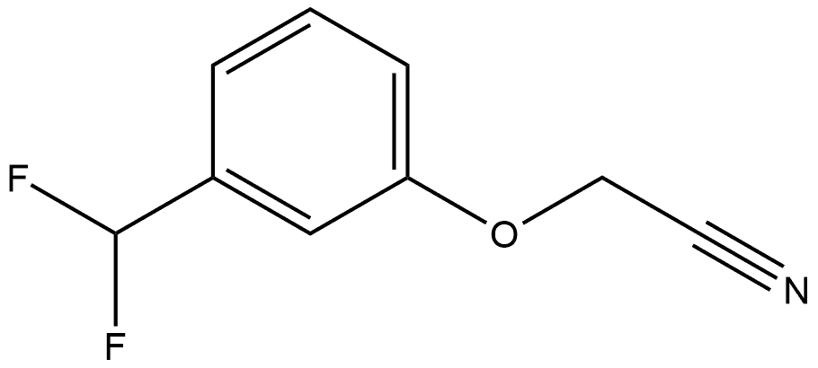 2-[3-(Difluoromethyl)phenoxy]acetonitrile Structure