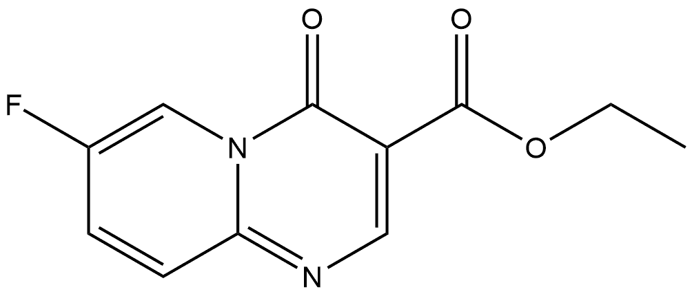 ethyl 7-fluoro-4-oxo-4H-pyrido[1,2-a]pyrimidine-3-carboxylate Structure