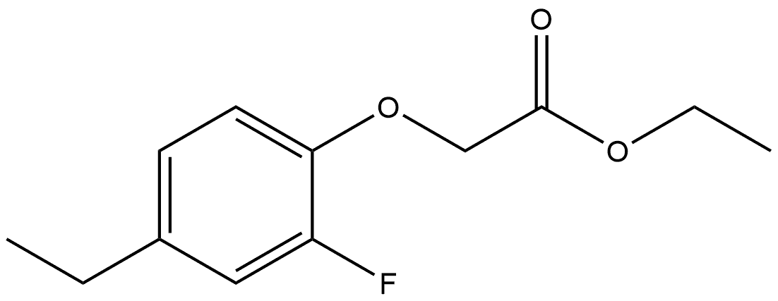 Ethyl 2-(4-ethyl-2-fluorophenoxy)acetate Structure