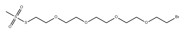 Methanesulfonothioic acid, S-(14-bromo-3,6,9,12-tetraoxatetradec-1-yl) ester 구조식 이미지