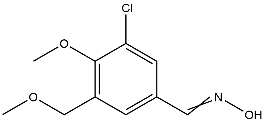 3-Chloro-4-methoxy-5-(methoxymethyl)benzaldehyde oxime Structure