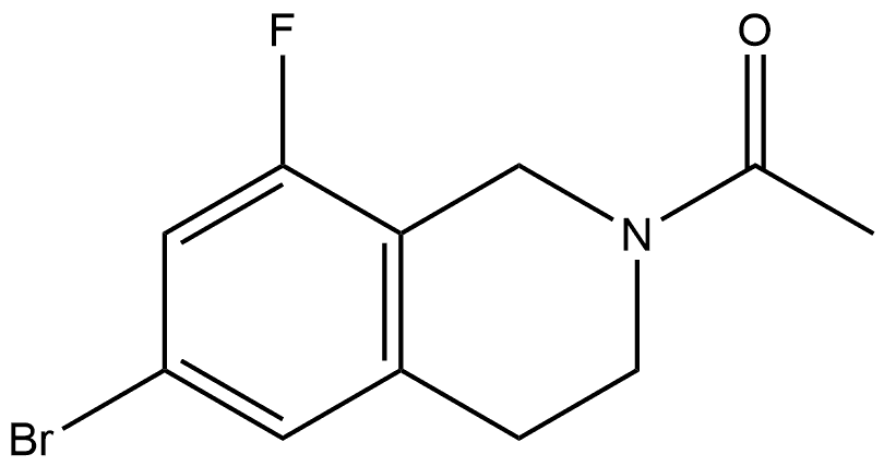 1-(6-Bromo-8-fluoro-3,4-dihydro-2(1H)-isoquinolinyl)ethanone Structure